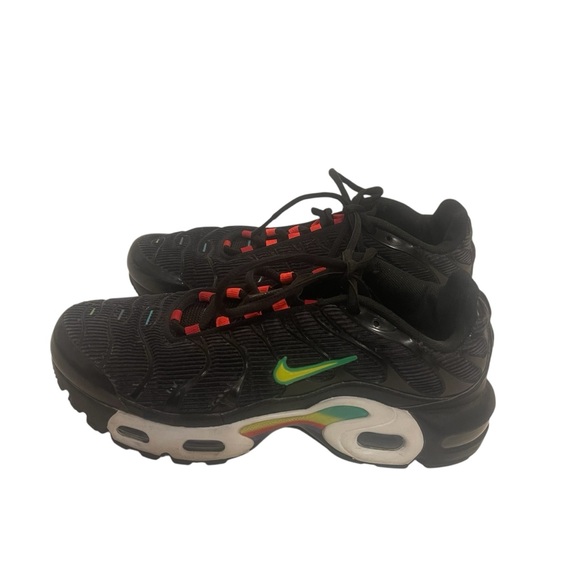 Big Kids Nike Air Max Black Rainbow Sneakers Shoes 6Y - Picture 2 of 7
